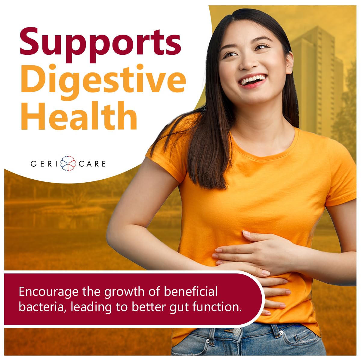 GeriCare Prebiotic Digestive Support, Gummies Compare to Metamucil Fiber Gummies, Berry Flavor, 72 Count, Plant-Based Fiber for Gut Health, Non-GMO, - PrimeBioHealth - canada supplements
