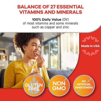 Geritol, Multivitamin Supplement, Contains B-Vitamins, Antioxidants, Vitamins C, E & D and Iron, 26 Essential Vitamins and Minerals, Gluten-Free - PrimeBioHealth - canada supplements