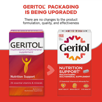 Geritol, Multivitamin Supplement, Contains B-Vitamins, Antioxidants, Vitamins C, E & D and Iron, 26 Essential Vitamins and Minerals, Gluten-Free - PrimeBioHealth - canada supplements