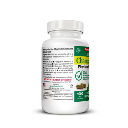 Germa Chanca Piedra Supplement – 500mg Phyllanthus Niruri – Traditional Stone Breaker Herb for Urinary & Kidney Support – Rainforest Botanical – 100% Natural Vegan Capsules, 100 Count - PrimeBioHealth - canada supplements