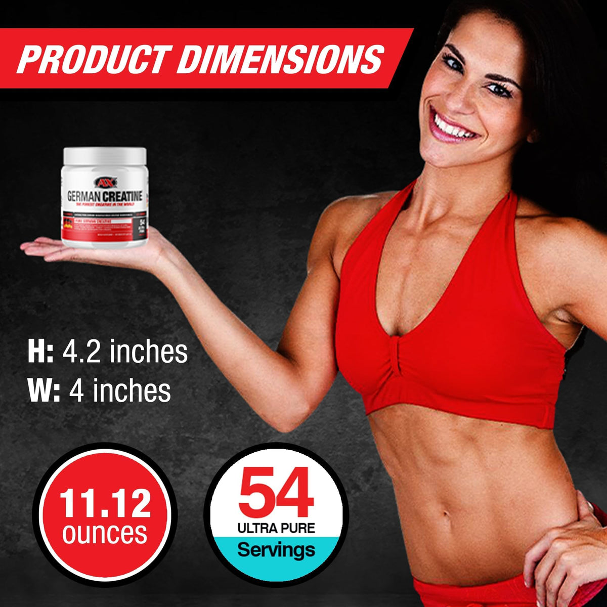 German Creatine - Micronized Creatine Monohydrate Powder, 99.99% Pure Creapure for Muscle Growth, Strength & Performance, Supports Muscle Recovery, 3rd Party Tested - PrimeBioHealth - canada supplements