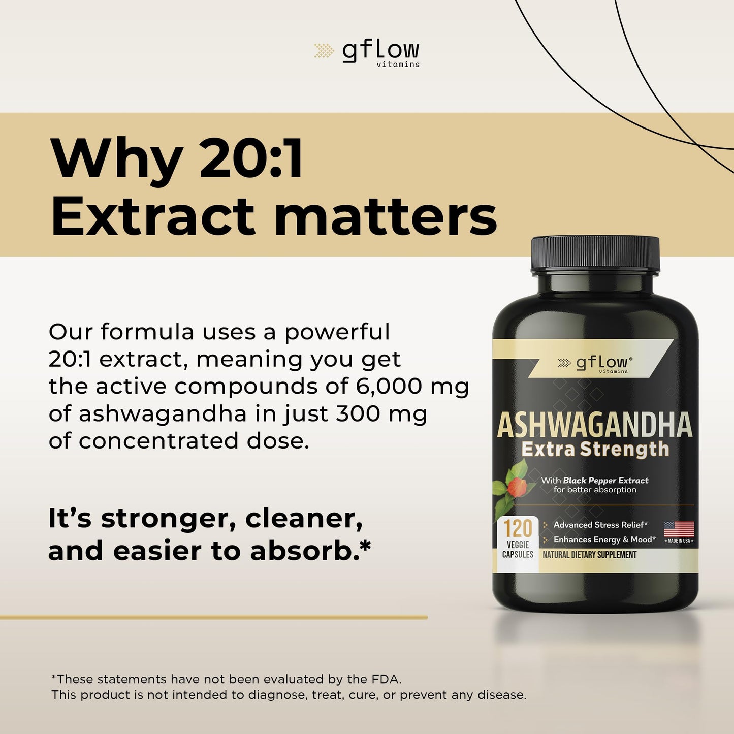 gflow vitamins Ashwagandha Supplements for Women and Men | Sleep, Mood and Energy Support | Extra Strength - PrimeBioHealth - canada supplements