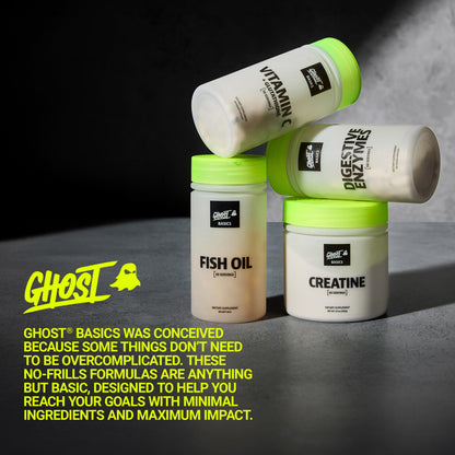 GHOST Basics Creatine Monohydrate Powder for Men & Women – 5G Creapure Creatine Workout Supplement for Muscle Gain – Vegan, Soy Free & Gluten Free - 50 Servings - PrimeBioHealth - canada supplements