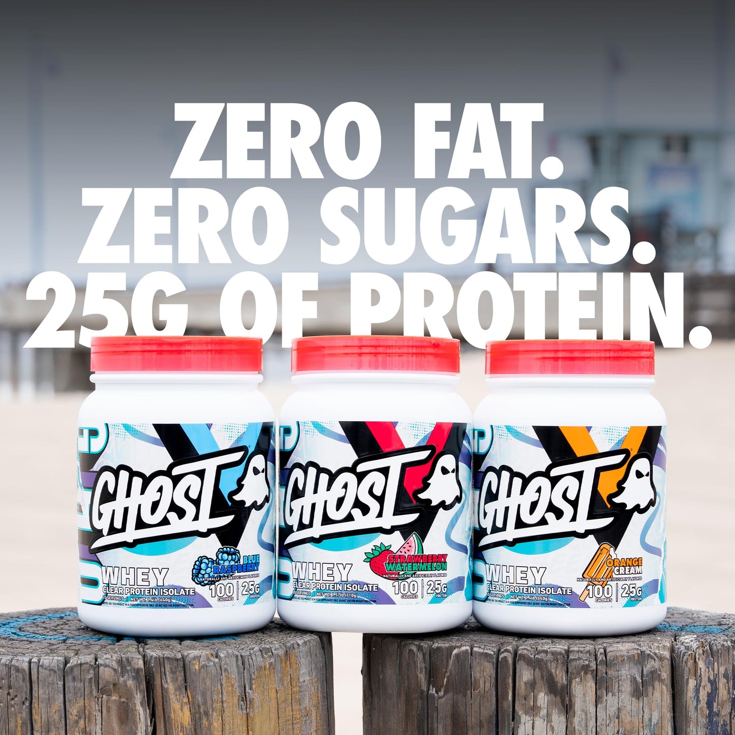 GHOST Clear Whey Isolate Protein Powder, Strawberry Watermelon - 1.57 LB Tub, 25G of Whey Protein - Post Workout Drink for Muscle Gain & Recovery – Sugar Free, Soy Free & Zero Fat, 20 Servings - PrimeBioHealth - canada supplements