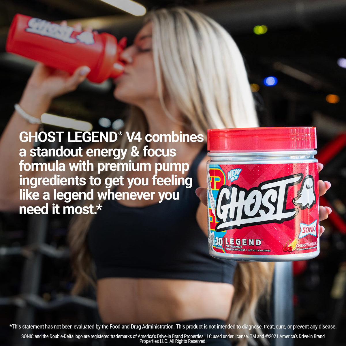 GHOST Legend Pre Workout Powder, Sonic Cherry Limeade - 30 Servings – Pre-Workout for Men & Women with Choline, L-Citrulline, - PrimeBioHealth - canada supplements