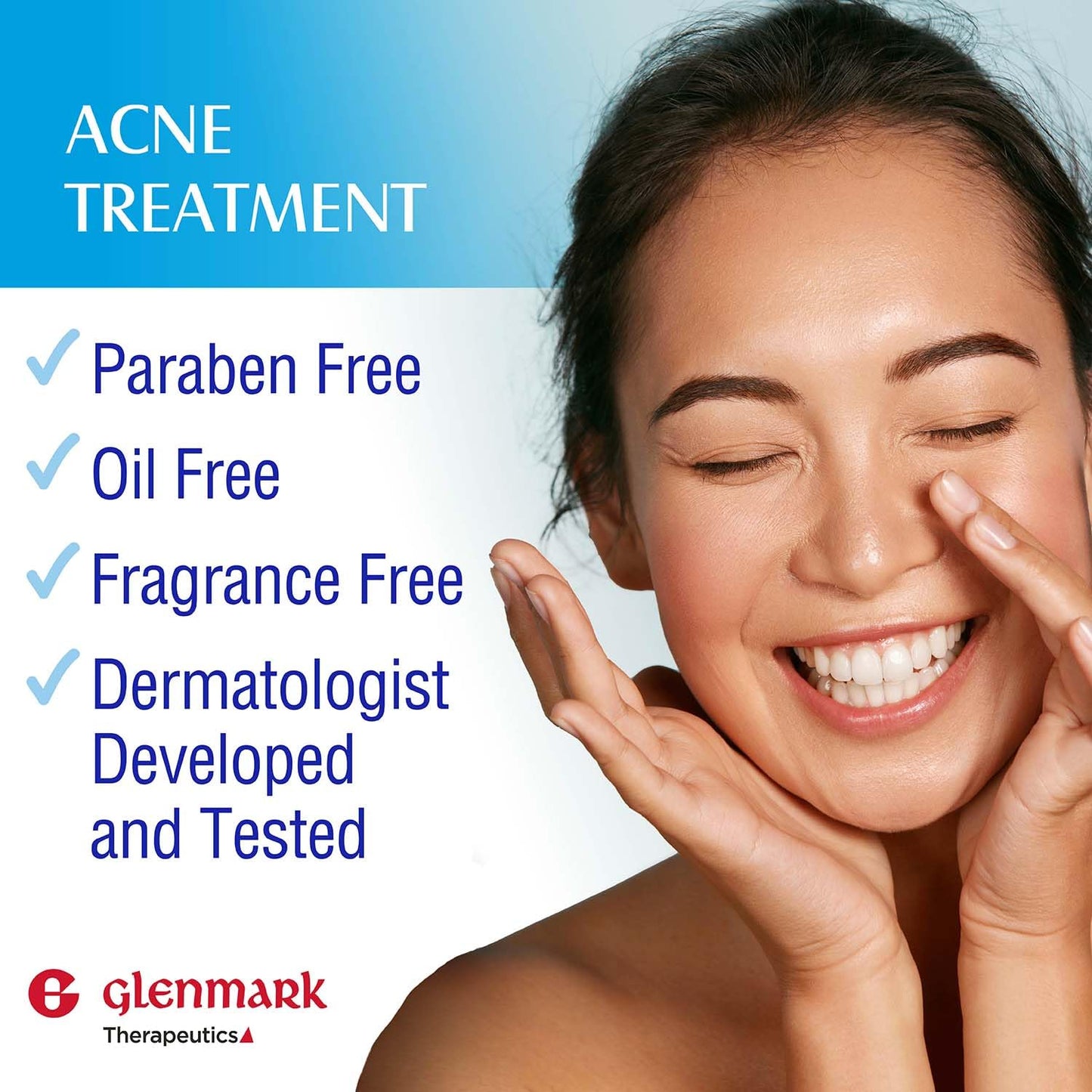 Glenmark Therapeutics Adapalene Gel 0.1% Acne Treatment, Paraben Free Topical Retinoid Cream for Face - PrimeBioHealth - canada supplements