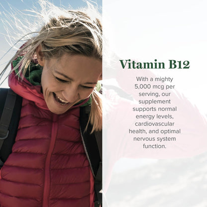Global Healing Center - Vitamin B12 Sublingual 5000 MCG Organic Liquid Supplement, Methylcobalamin, Adenosylcobalamin, Hydroxo Long-Lasting Energy - PrimeBioHealth - canada supplements