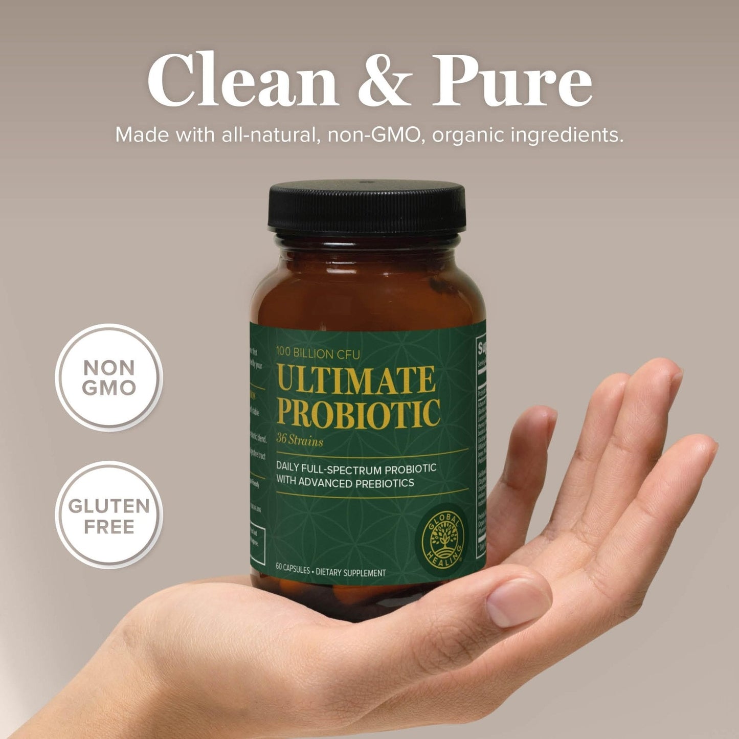 Global Healing Ultimate Probiotic Blend Supplement with Prebiotics and Probiotics for Digestive Health, Digestive Tract, & Immune System, Gut Health for Men & Women, - PrimeBioHealth - canada supplements
