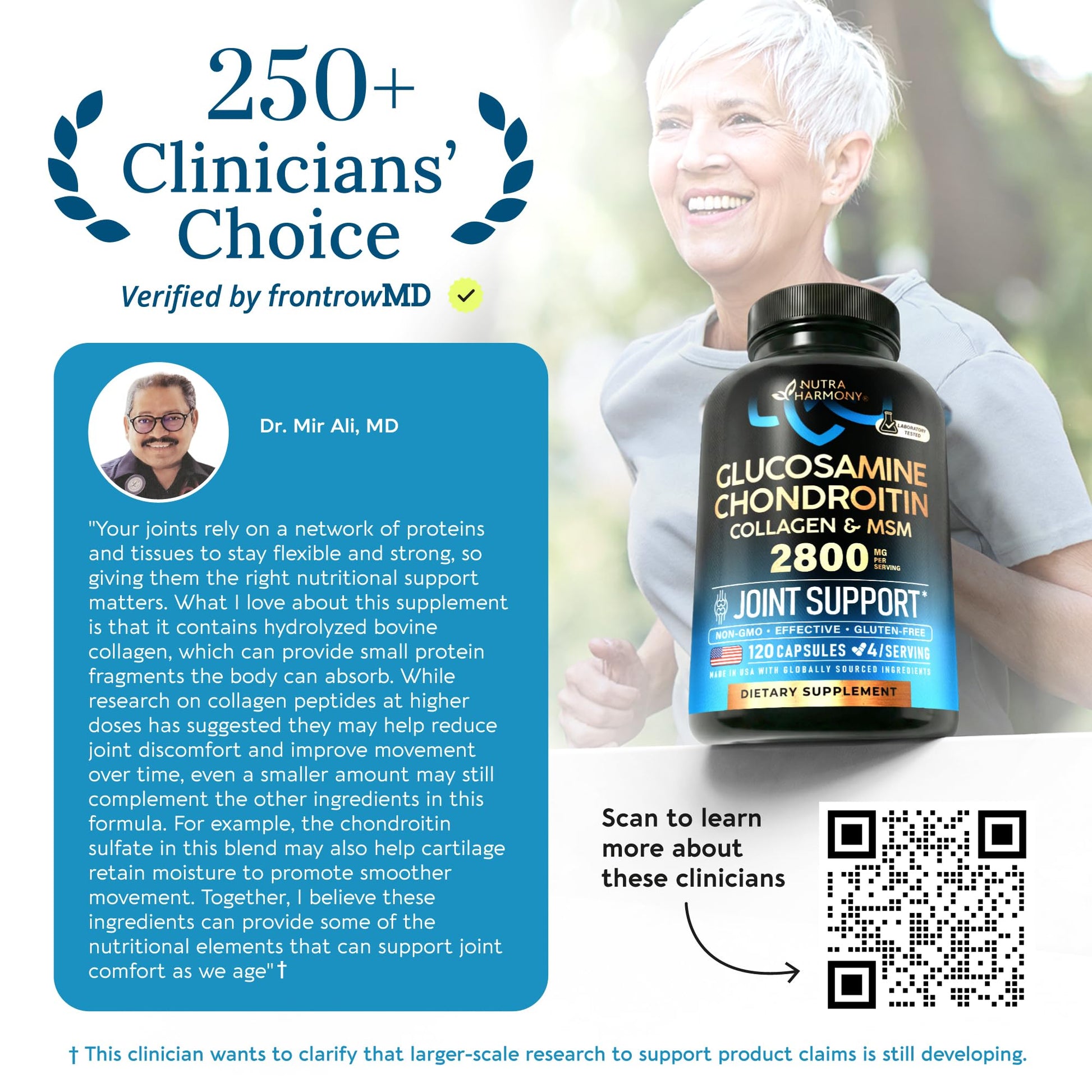 Glucosamine Chondroitin MSM Collagen | HSA | Joint Support Supplement 2800 mg | Made in USA | FSA Approved Product Items | Flexibility Nutritional Vitamins - PrimeBioHealth - canada supplements
