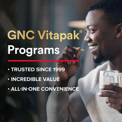GNC Mega Men Performance and Vitality Vitapak Program, Convenient Complete Nutrition, 5 Products in 1 Packet, Circulation - PrimeBioHealth - canada supplements