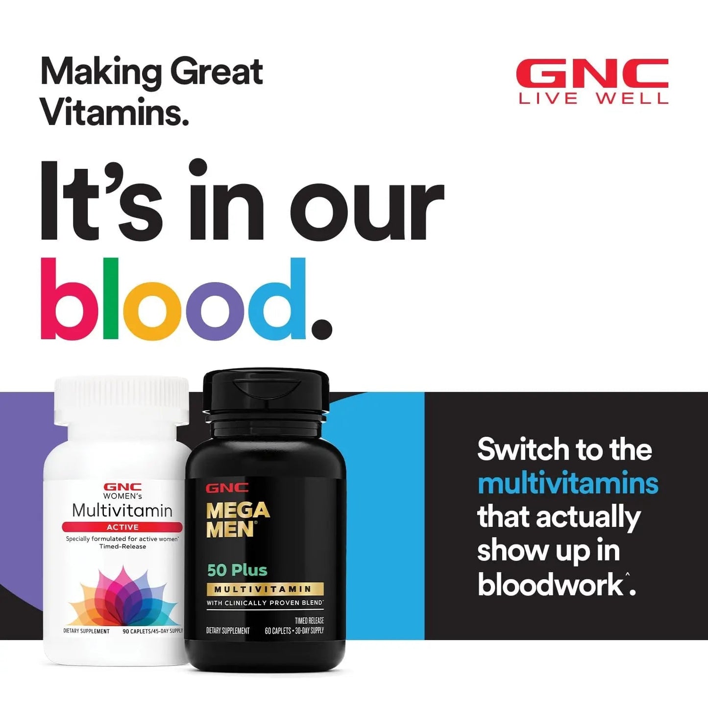GNC Women's Multivitamin Active Without Iron, Supports an Active Lifestyle, 30+ Nutrient Formula, Promotes Bone & Joint Health - PrimeBioHealth - canada supplements