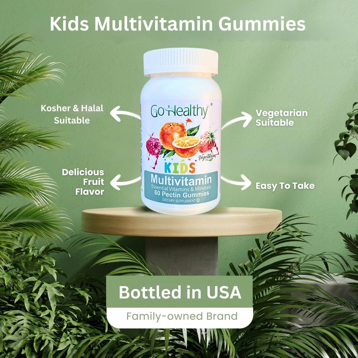 Go Healthy Kids Multivitamin Gummies, Immune Support, Kids Vitamin Gummies, Kosher Kid Vitamin, Halal - PrimeBioHealth - canada supplements