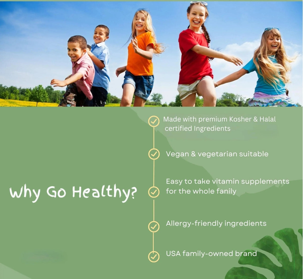 Go Healthy Kids Multivitamin Gummies, Immune Support, Kids Vitamin Gummies, Kosher Kid Vitamin, Halal - PrimeBioHealth - canada supplements