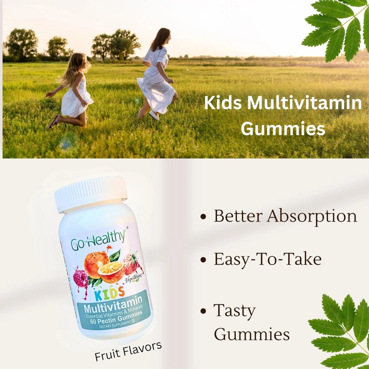 Go Healthy Kids Multivitamin Gummies, Immune Support, Kids Vitamin Gummies, Kosher Kid Vitamin, Halal - PrimeBioHealth - canada supplements