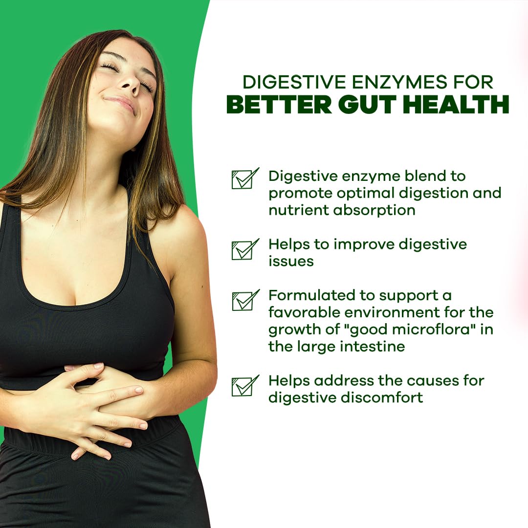 GOBIOTIX Digestive Enzymes Supplement with Prebiotics and Probiotics for Women and Men - Gut Health, Gluten Digestion, Lactose Absorption - PrimeBioHealth - canada supplements