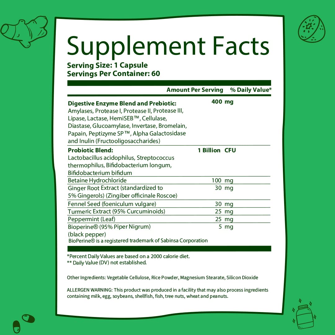 GOBIOTIX Digestive Enzymes Supplement with Prebiotics and Probiotics for Women and Men - Gut Health, Gluten Digestion, Lactose Absorption - PrimeBioHealth - canada supplements