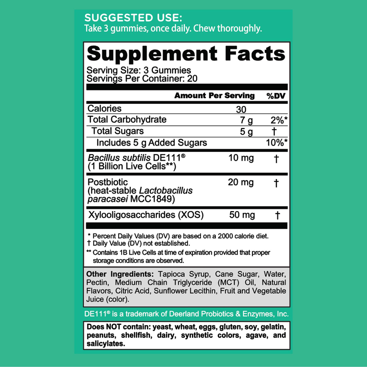 Goli Pre Pro Postbiotic Gummies - Worlds First 3-in-1 Formula with DE111 Probiotics, XOS Prebiotics, MCC1849 Postbiotics - Vegan, Non-GMO, - PrimeBioHealth - canada supplements