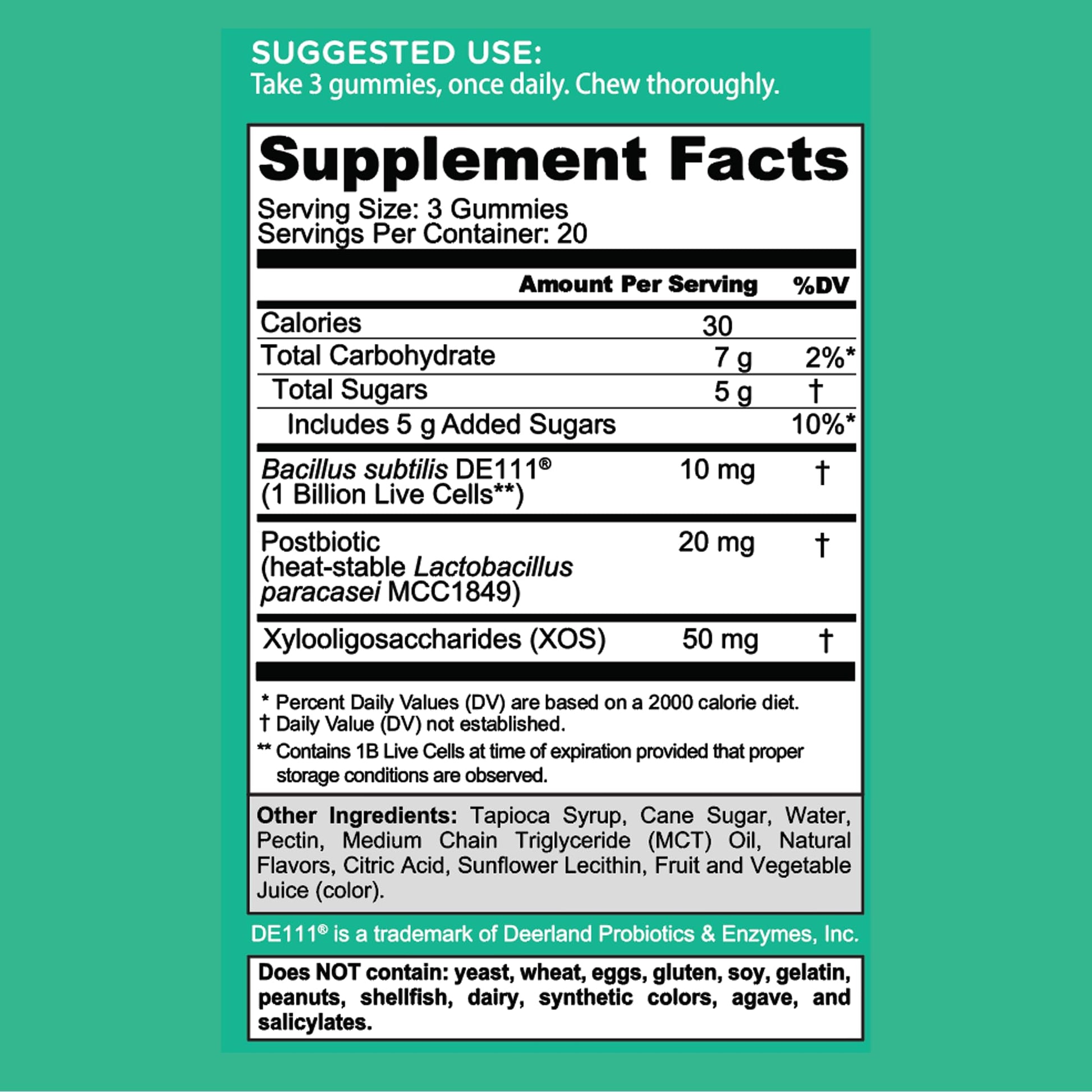 Goli Pre Pro Postbiotic Gummies - Worlds First 3-in-1 Formula with DE111 Probiotics, XOS Prebiotics, MCC1849 Postbiotics - Vegan, Non-GMO, Gluten-Free - PrimeBioHealth - canada supplements