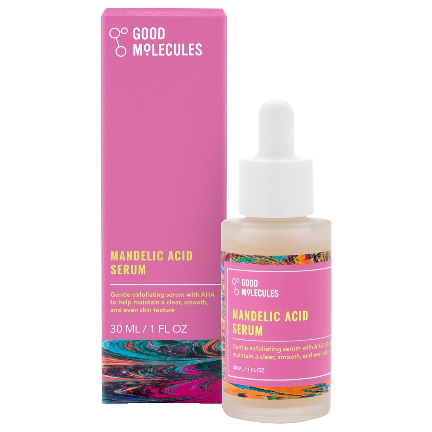 Good Molecules Mandelic Acid Serum - Gentle Face Exfoliator Serum with Ultra Hydrating Hyaluronic Acid - PrimeBioHealth - canada supplements