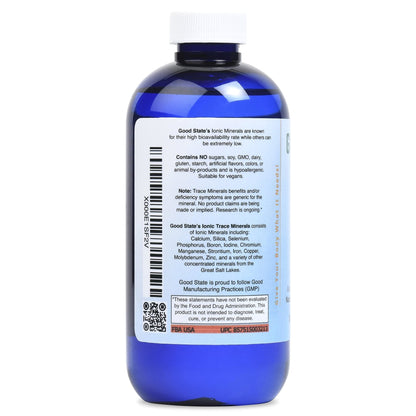 Good State Liquid Ionic Trace Minerals (96 servings at 125 mg - 8 fl oz) - PrimeBioHealth - canada supplements