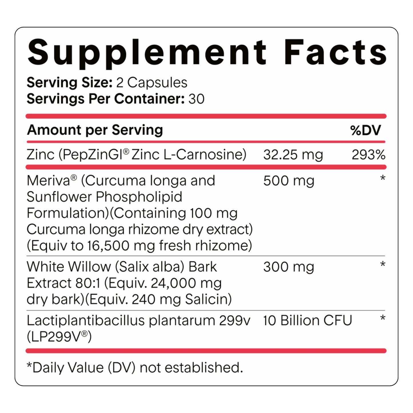 Goodness Lover Inflammation Pro, with 10 Billion CFU for Digestive Support, Curcumin, White Willow bark Extract, Zero fillers, Vegan, 30 Servings - PrimeBioHealth - canada supplements