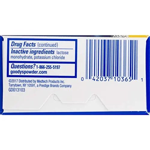 Goody's Extra Strength Powders | Fast Pain Relief | Aspirin & Caffeine | 24 Count - PrimeBioHealth - canada supplements