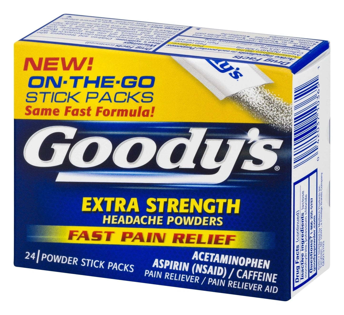 Goody's Extra Strength Powders | Fast Pain Relief | Aspirin & Caffeine | 24 Count - PrimeBioHealth - canada supplements