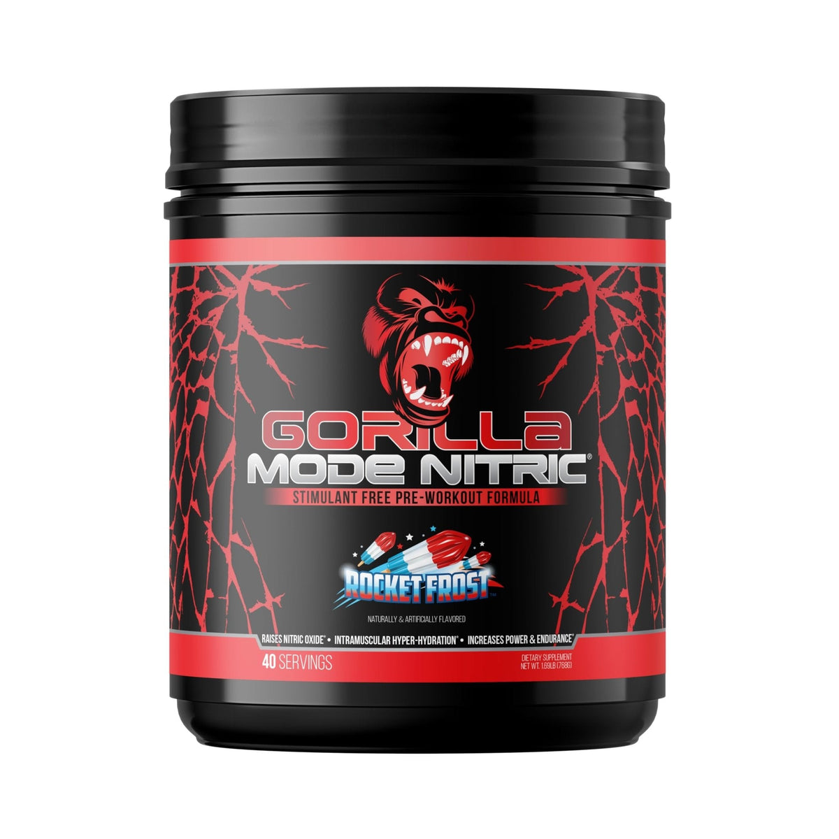 Gorilla Mode Nitric Upgraded Stimulant Free Pre-Workout – Best Tasting and Most Effective Stimulant Free Pre-Workout/Massive Pumps · Vasodilation · Power / 768 Grams (Rocket Frost) - PrimeBioHealth - canada supplements
