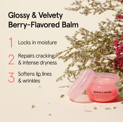 grace & stella Award Winning Lip Butter - Hydrating Lip Balm - Nourishing Lip Mask (1-pack) Travel Essentials, Travel Size Toiletries - PrimeBioHealth - canada supplements