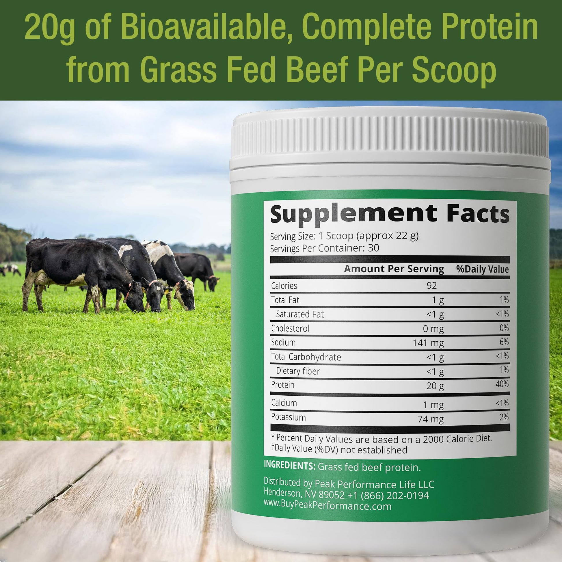 Grass Fed Beef Protein Powder - Lactose Free Great Tasting Beef Protein Isolate. Complete Animal Based Non Dairy Paleo Carnivore Supplement for Prime Muscle Building. No Whey. Unflavored - PrimeBioHealth - canada supplements