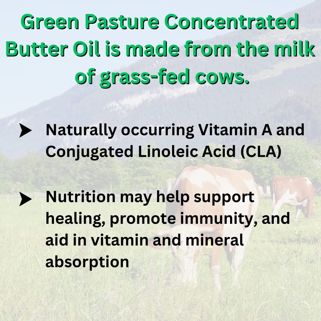 Green Pasture Fermented Cod Liver Oil & Butter Oil Blend - Wild Alaska Cod, Vitamins A & D, Omega-3-6-9, MSC Certified, 120 Capsules - PrimeBioHealth - canada supplements