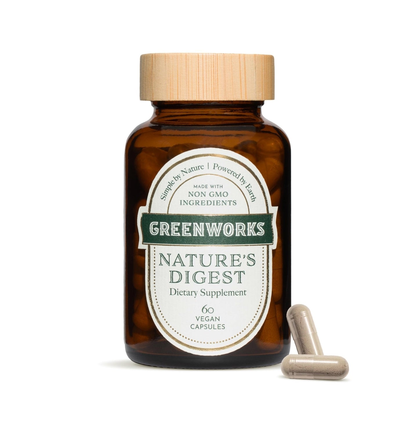 Greenworks Nature's Digest 10 Billion CFU Probiotic for Adults | Daily Gut Health Supplement with Saccharomyces Boulardii, Psyllium Husk, Bromelain, - PrimeBioHealth - canada supplements