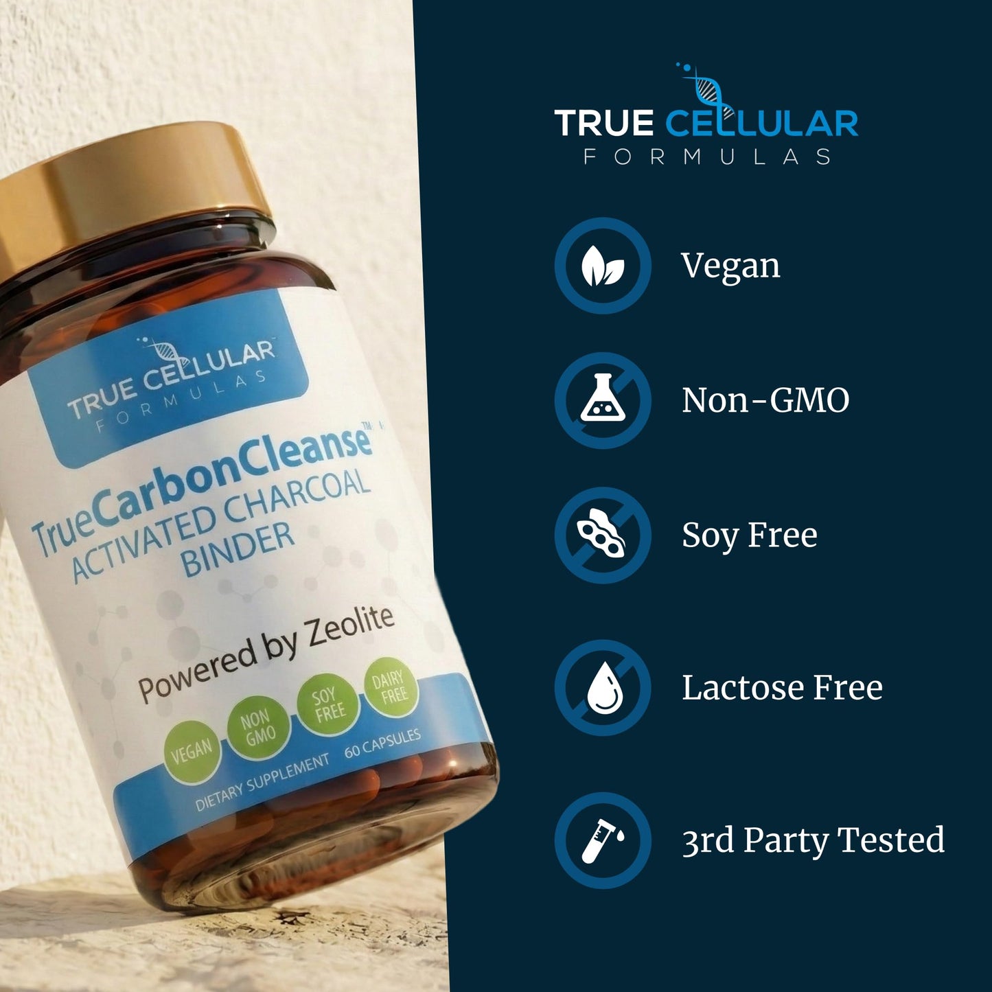 Gut Detox & Liver Cleanse - Organic Activated Charcoal Capsules with Clinoptilolite Zeolite Binder - TrueCarbonCleanse™ Carbon Supplement - 60 Bamboo Charcoal Pills - PrimeBioHealth - canada supplements