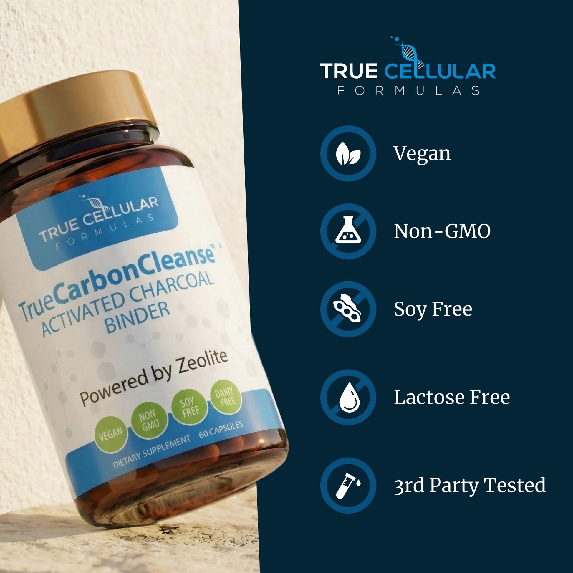 Gut Detox & Liver Cleanse - Organic Activated Charcoal Capsules with Clinoptilolite Zeolite Binder - TrueCarbonCleanse™ Carbon Supplement - 60 Bamboo Charcoal Pills - PrimeBioHealth - canada supplements