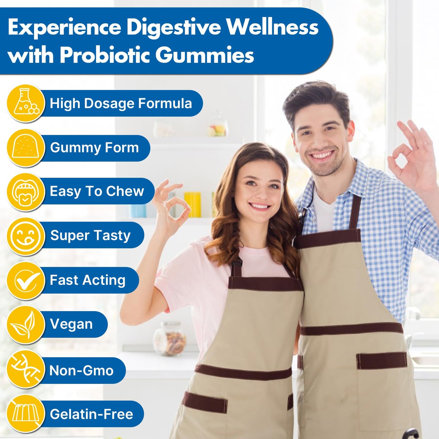Gut Health & Probiotic Gummies, 112.5 Billion CFU, Sugar Free - 8 Strains + Prebiotics + Herbs - for Digestive, Immune, Diarrhea & Bloating - Gut Health for Women & Men - PrimeBioHealth - canada supplements