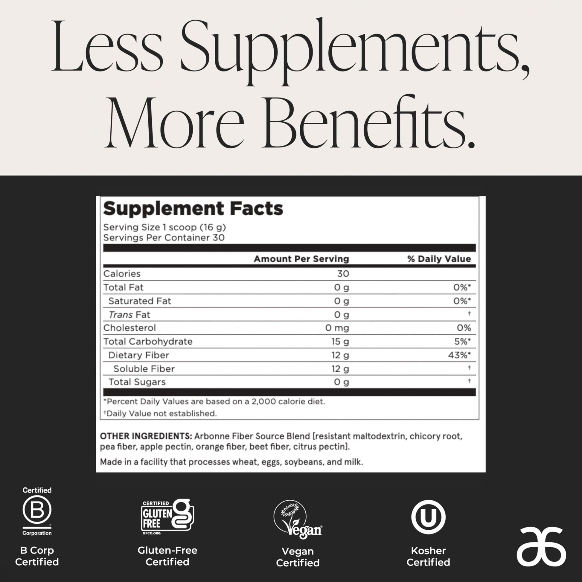 GutHealth Prebiotic Fiber – 12g Soluble Fiber including Inulin for gastrointestinal health, Regularity, Satiety, and Daily Gut Wellness; Easy to Mix Into Drinks or Food - PrimeBioHealth - canada supplements