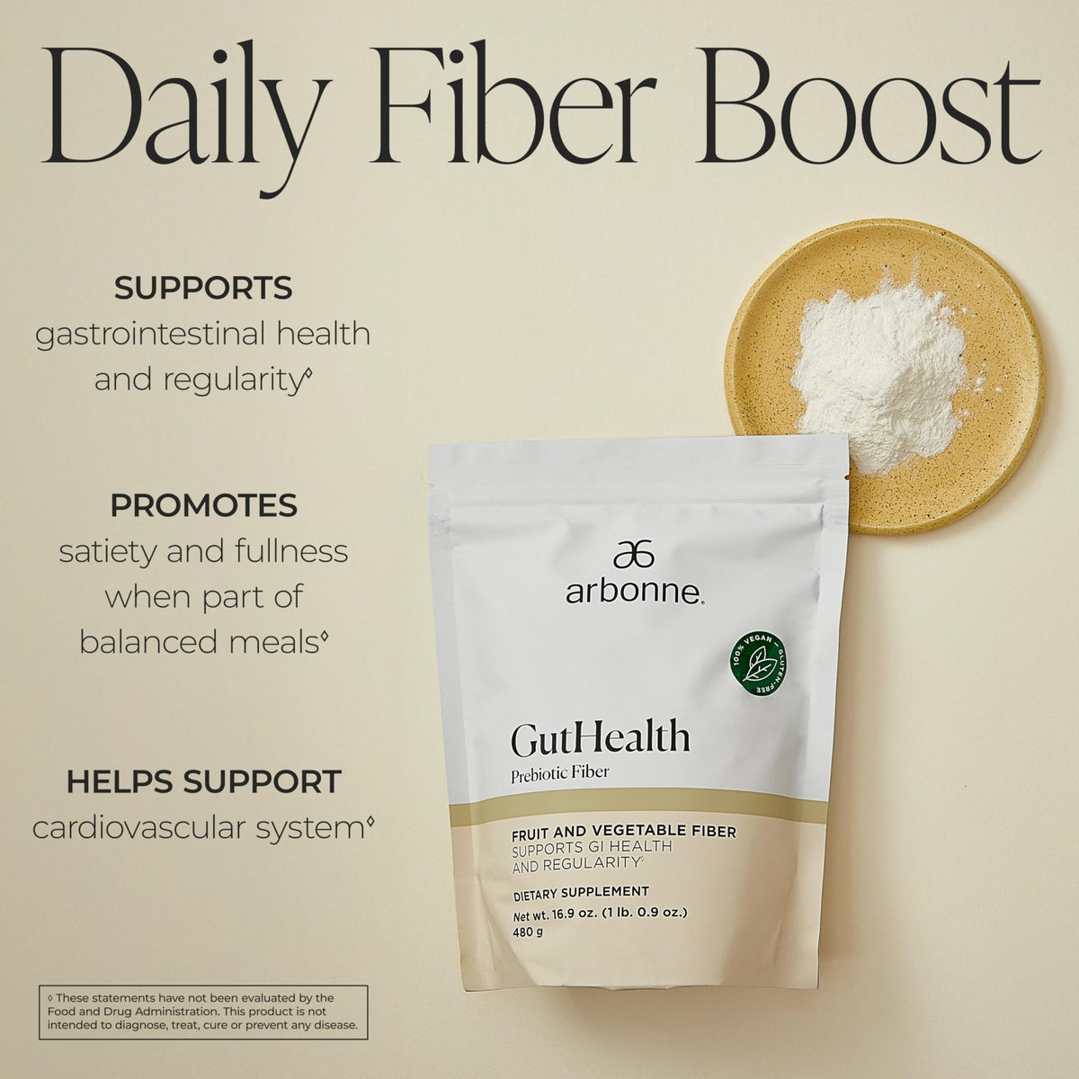 GutHealth Prebiotic Fiber – 12g Soluble Fiber including Inulin for gastrointestinal health, Regularity, Satiety, and Daily Gut Wellness; Easy to Mix Into Drinks or Food - PrimeBioHealth - canada supplements