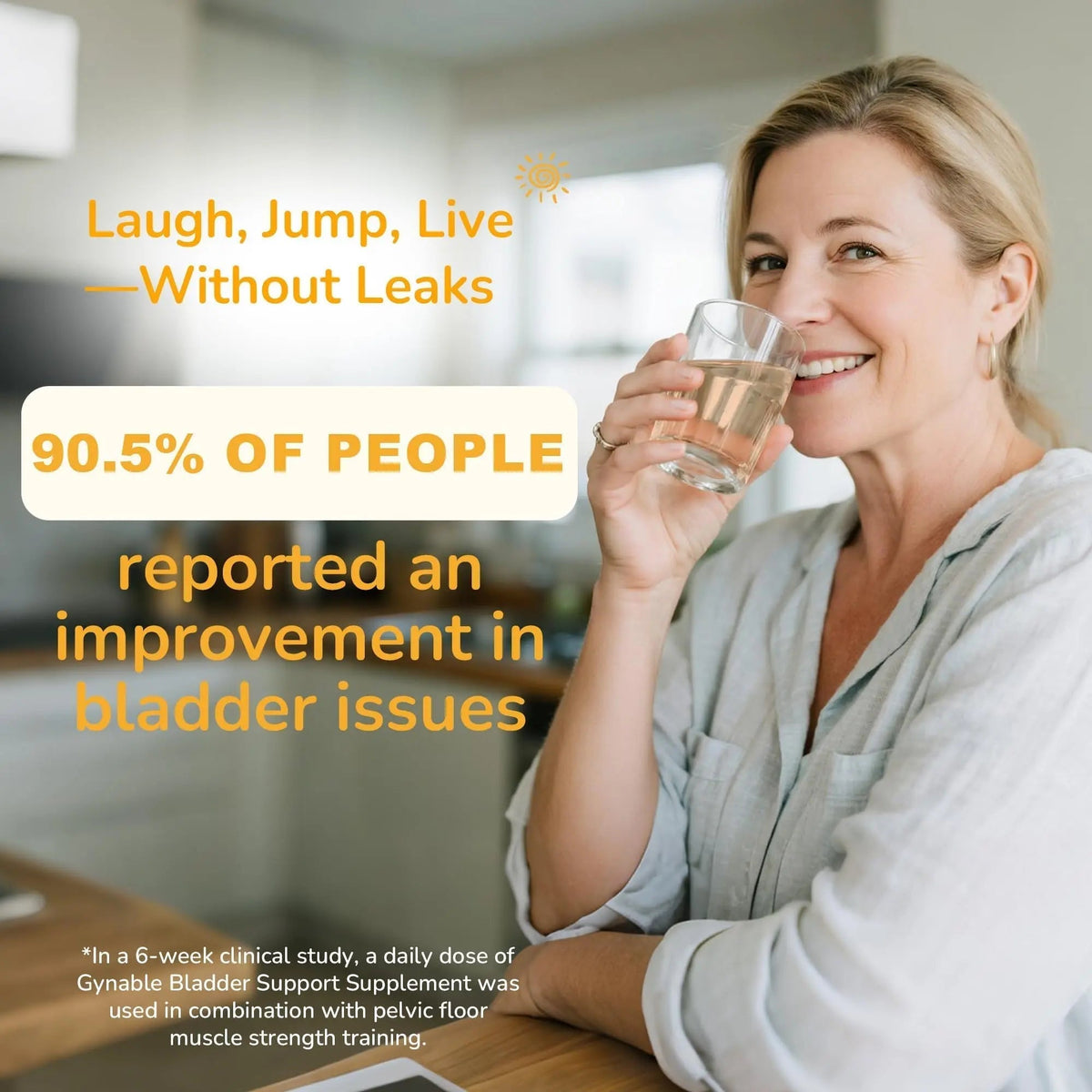 Gynable Bladder Control Supplements for Urinary Leakage: Due to Laughing Sneezing Exercise - Occasional Urgency Urinary Frequency Defense Comprehensive Bladder Support for Women, Powder, 2 Boxes - PrimeBioHealth - canada supplements