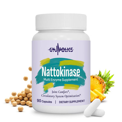 Gyumolics Nattokinase Supplement 10000FU with Organic Nattokinase, Serrapeptase, Bromelain, Curcumin, Vitamin E & Ginseng, - PrimeBioHealth - canada supplements