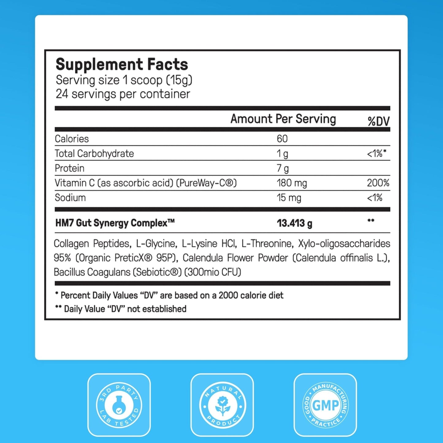 Happy Mammoth Complete Gut Repair Probiotic, Prebiotic, Fiber & Collagen Supplement for Gut Health, Digestion, Healthy Gut Microbiome, Reduces Constipation - PrimeBioHealth - canada supplements