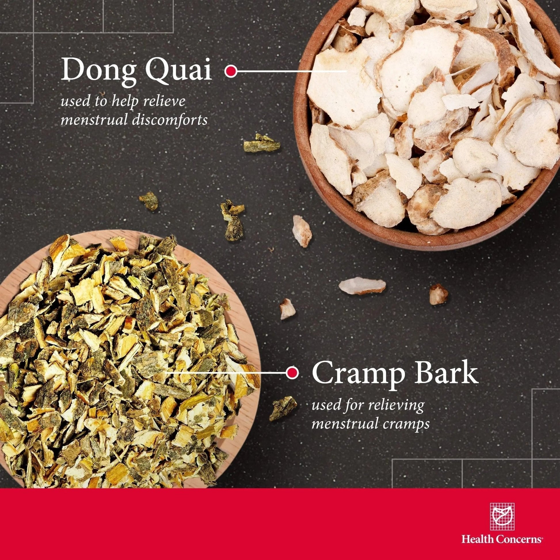 Health Concerns Cramp Bark Plus – Menstrual Cramp Relief & Hormonal Balance – Circulation Support – Dong Quai, Black Cohosh, Bupleurum & Chinese Herbs – Herbal Supplement for Women – 90 Capsules - PrimeBioHealth - canada supplements