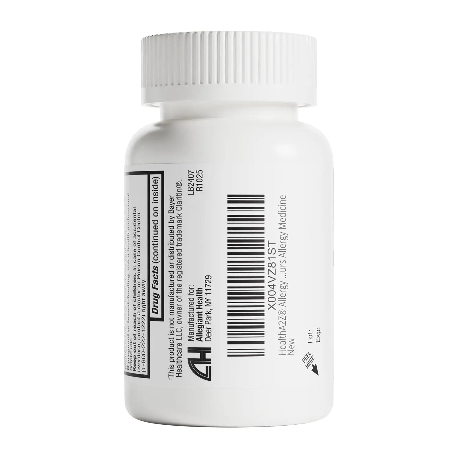 HealthA2Z® Allergy Relief | Loratadine 10mg Antihistamine | 500 Tablets | Dye Free | Relief from Itchy Throat, Sneezing, Runny Noses | 24-Hours Allergy Medicine - PrimeBioHealth - canada supplements