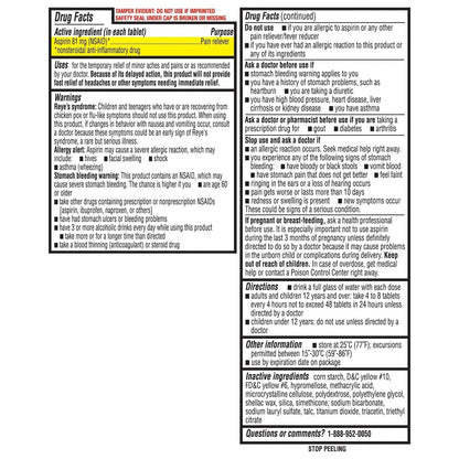 HealthA2Z® Aspirin 81 mg | Low Strength | Enteric Coated | Pain Relief | Reduces Minor Aches Muscle Pain & Cramps | Fever Reducer | Reduces Headache (365 Counts) - PrimeBioHealth - canada supplements