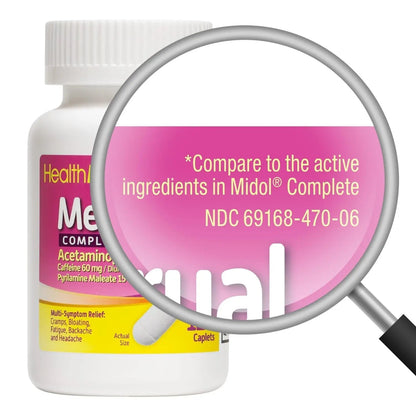 HealthA2Z® Menstrual Complete Pain Relief Tablets | Relieves Cramps, Bloating, Fatigue, Backache & Headache (120 Counts) (Pack of 2) - PrimeBioHealth - canada supplements