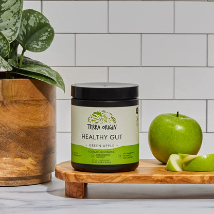 Healthy Gut Green Apple | 30-Servings with L-Glutamine, Zinc, Glucosamine, Slippery Elm Bark, Marshmallow Root and More! - PrimeBioHealth - canada supplements