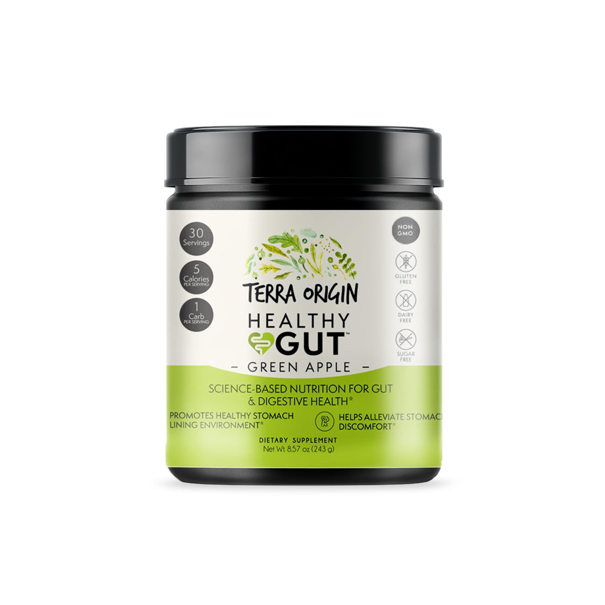 Healthy Gut Green Apple | 30-Servings with L-Glutamine, Zinc, Glucosamine, Slippery Elm Bark, Marshmallow Root and More! - PrimeBioHealth - canada supplements