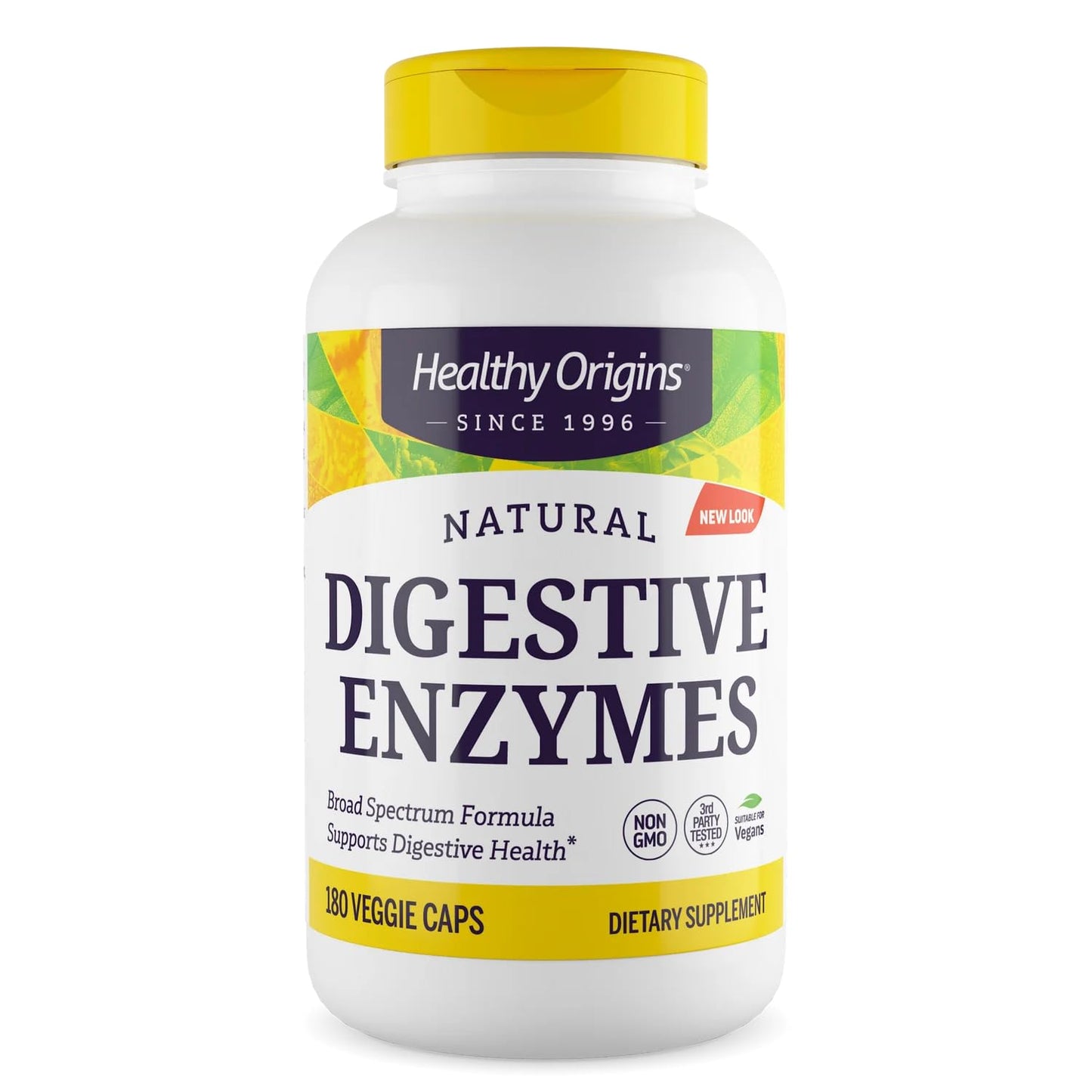 Healthy Origins Digestive Enzymes, 180 Veggie Capsules - Broad Spectrum, Multi-Enzyme Blend with Protease, Amylase & Lipase - Supports GI Comfort - PrimeBioHealth - canada supplements