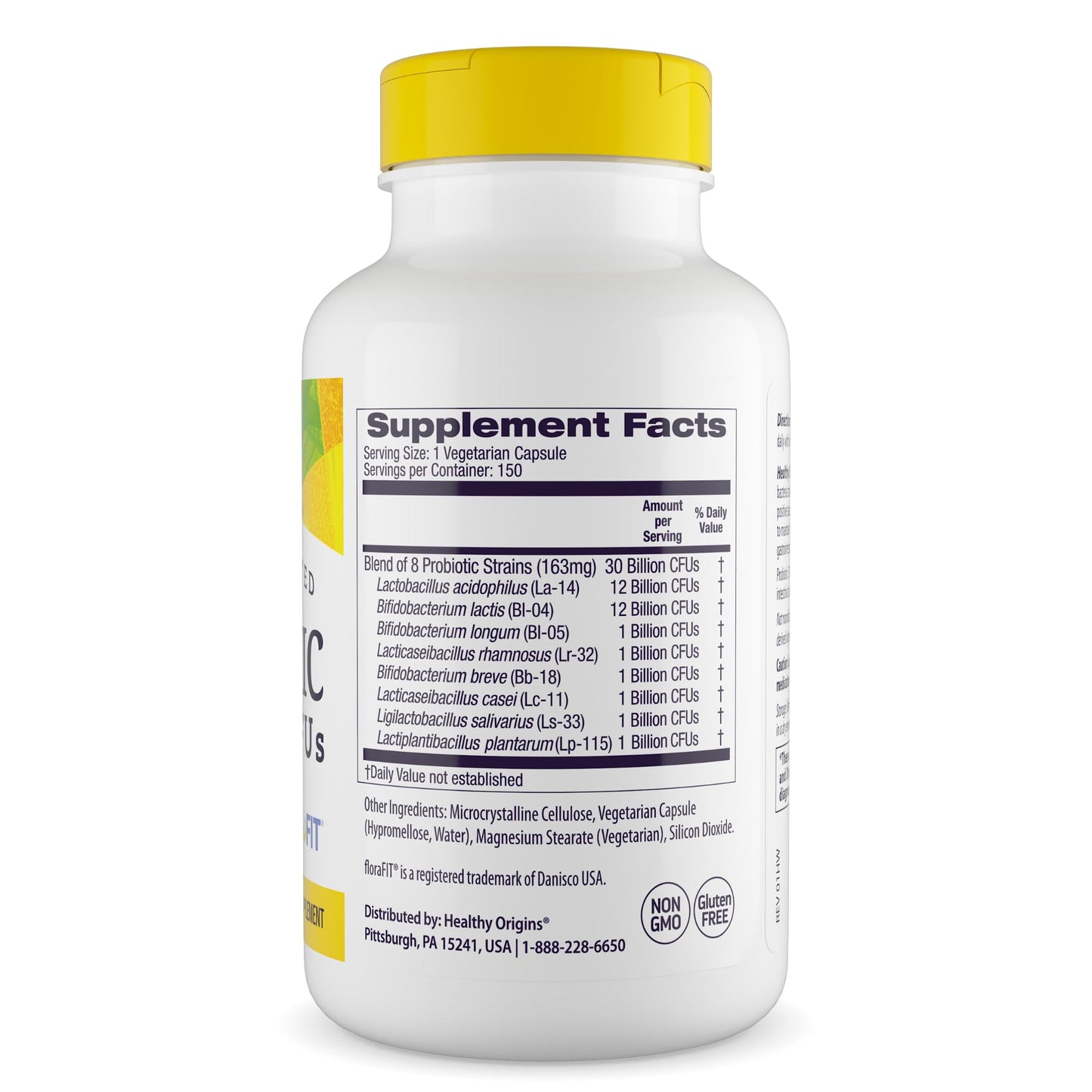 Healthy Origins Probiotic 30 Billion CFU's (Shelf Stable, Non-GMO, Gluten Free, Digestive Health, Gut Health, Immune Support), 150 Veggie Caps - PrimeBioHealth - canada supplements