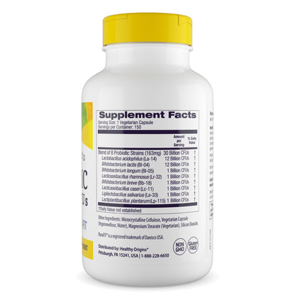 Healthy Origins Probiotic 30 Billion CFU's (Shelf Stable, Non-GMO, Gluten Free, Digestive Health, Gut Health, Immune Support), 150 Veggie Caps - PrimeBioHealth - canada supplements