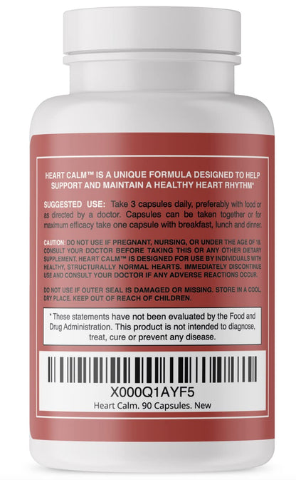 Heart Calm- Helps Support and Maintain a Healthy Heart Rhythm- A Natural, Fast-Acting Formula with Magnesium Taurate, - PrimeBioHealth - canada supplements